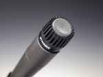 silver and black dynamic metal microphone